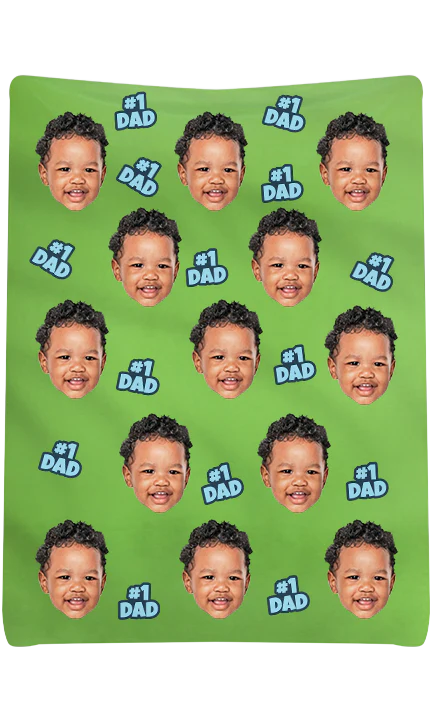 Custom #1 Dad Blanket