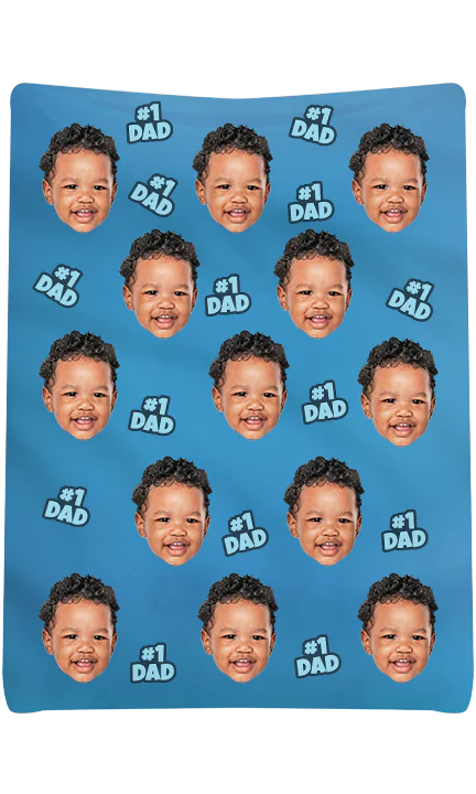 Custom #1 Dad Blanket - Image 3