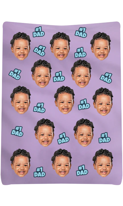 Custom #1 Dad Blanket - Image 5