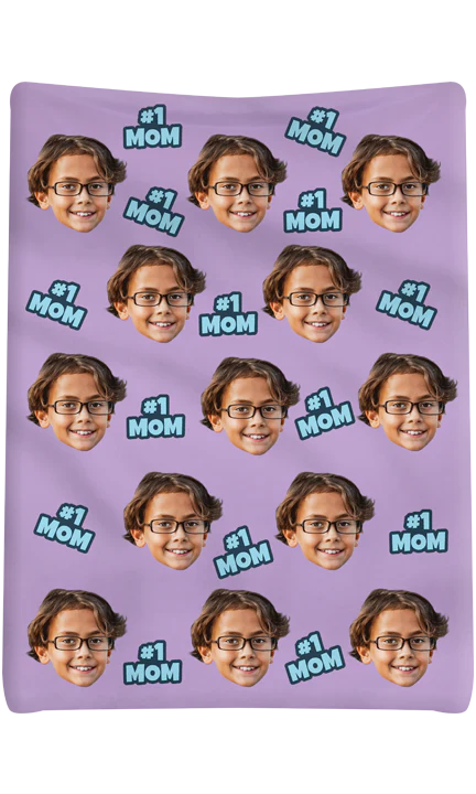 Custom #1 Mom Blanket - Image 6