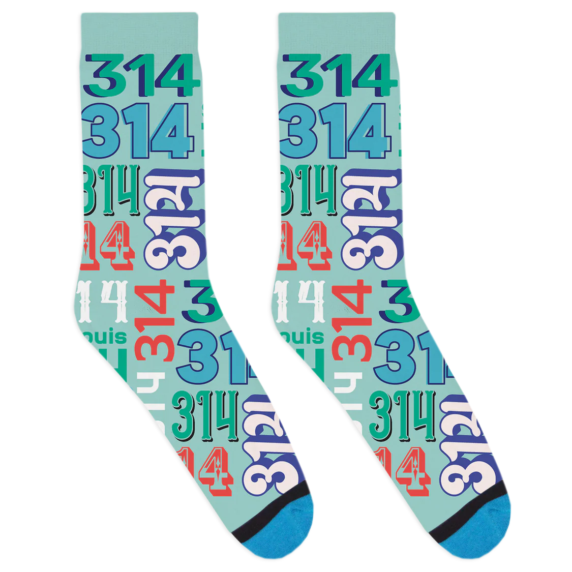 314 Area Code Socks