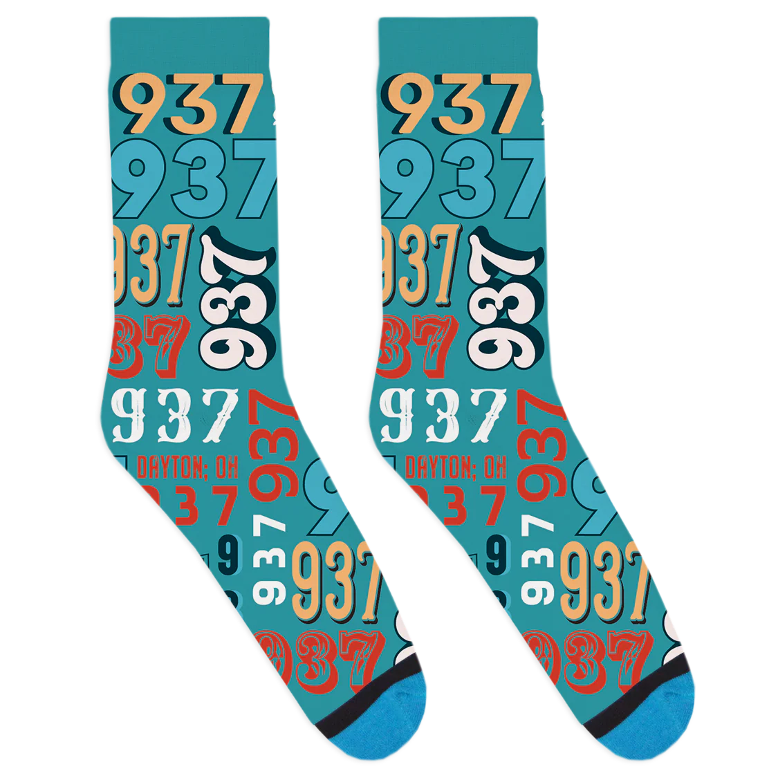 937 Area Code Socks - Image 2