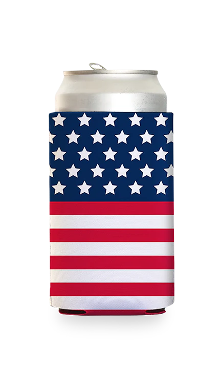 American Flag Predesigned Can Cooler