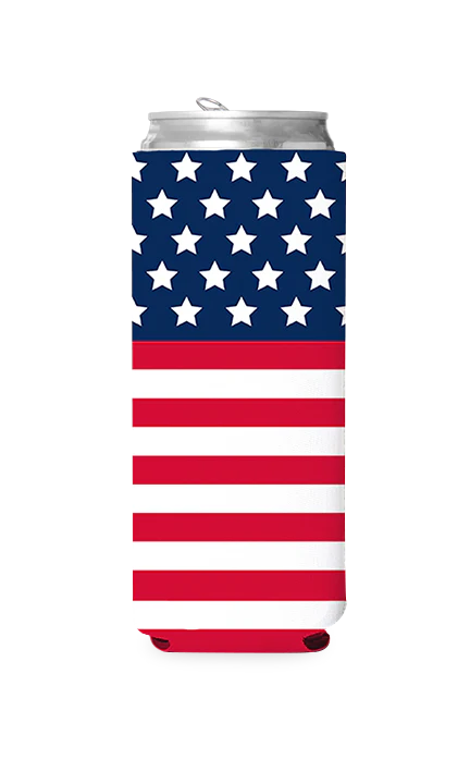 American Flag Predesigned Can Cooler - Image 2
