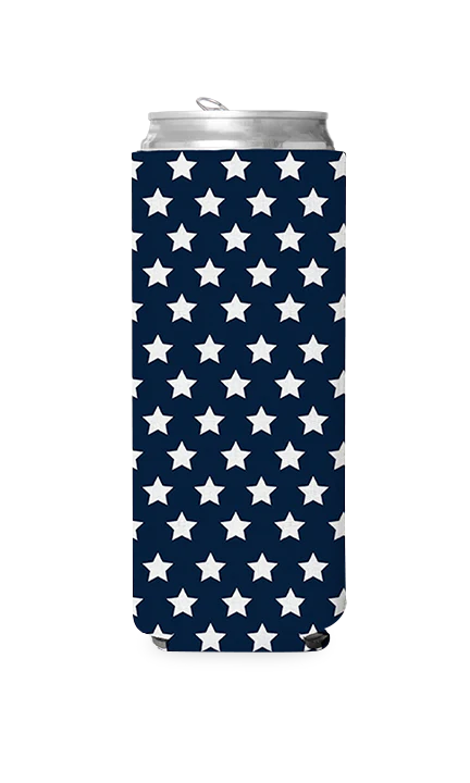 American Flag Stars Predesigned Can Cooler - Image 2