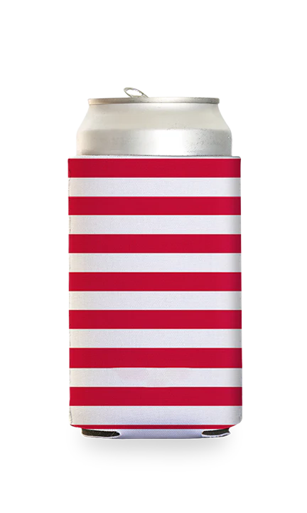 American Flag Stripes Predesigned Can Cooler