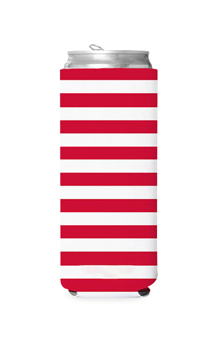 American Flag Stripes Predesigned Can Cooler - Image 2