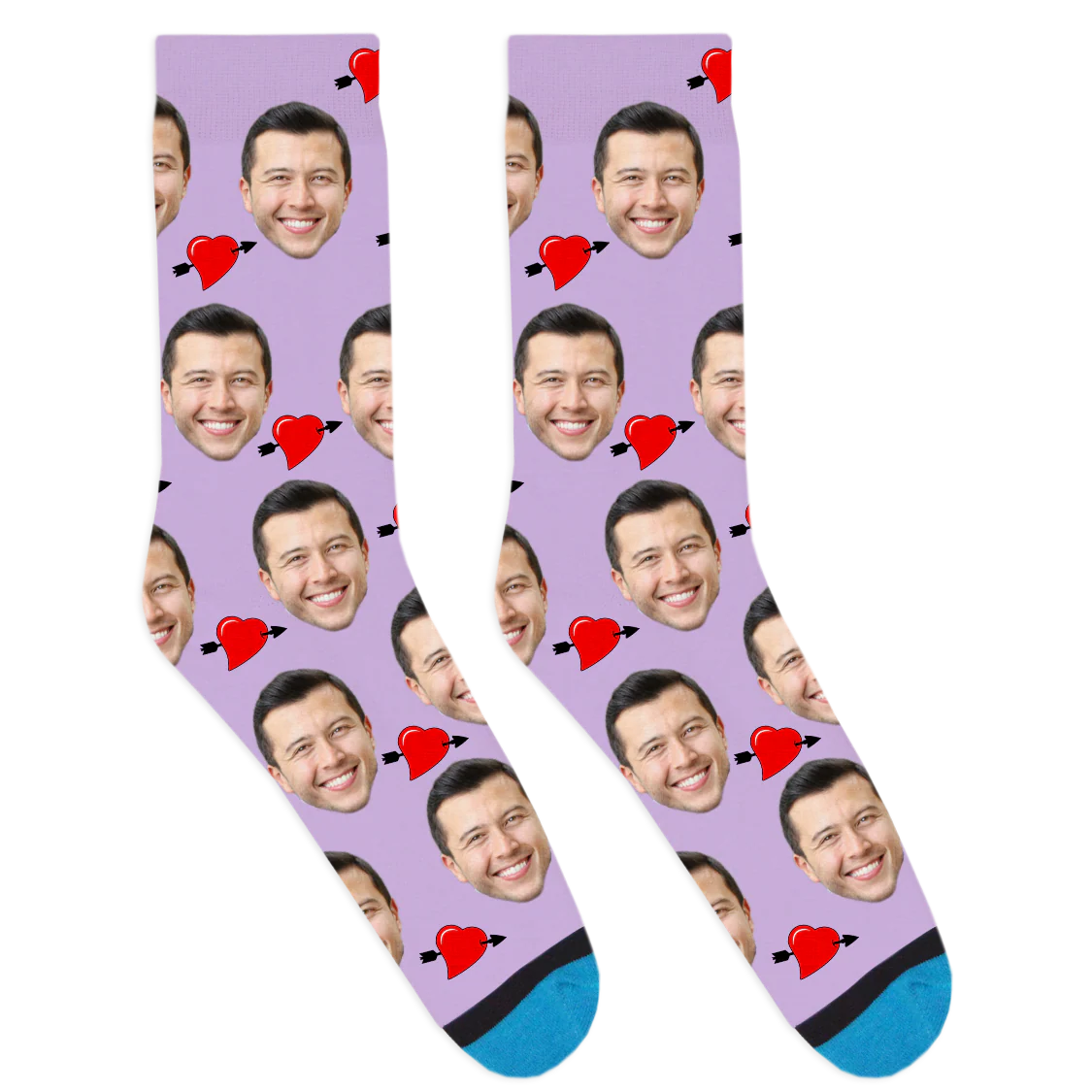 Custom Arrow Heart Socks - Image 5