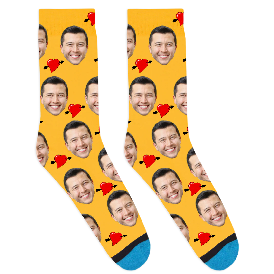 Custom Arrow Heart Socks - Image 6