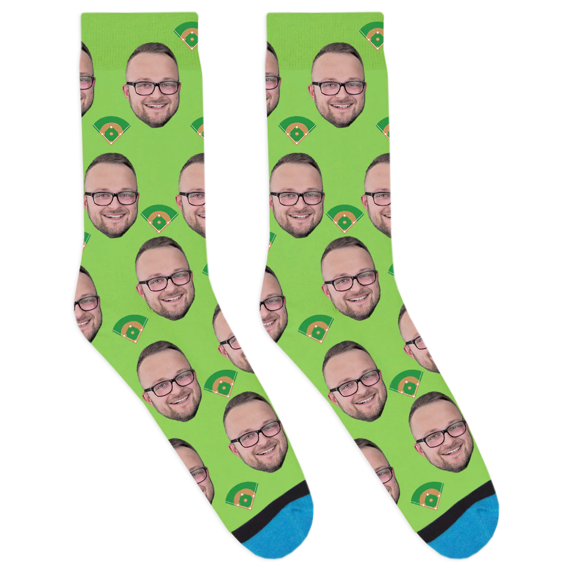 Custom Baseball Diamond Socks - Image 4