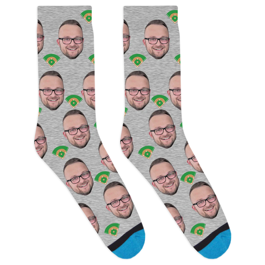Custom Baseball Diamond Socks - Image 5