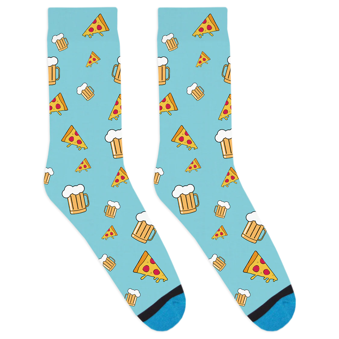 Beer and Pizza Socks