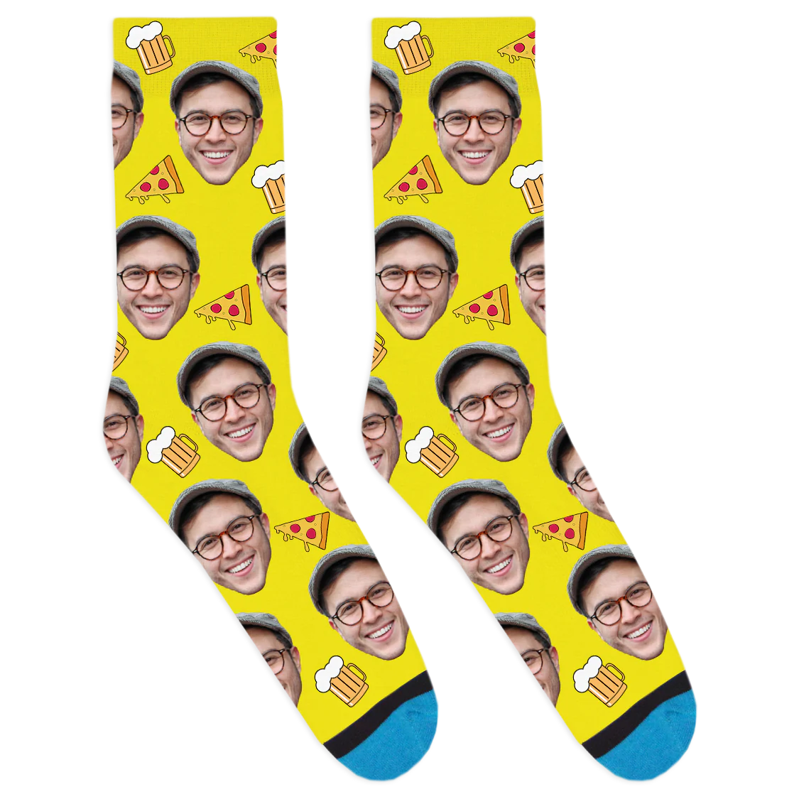 Custom Beer and Pizza Socks - Image 10
