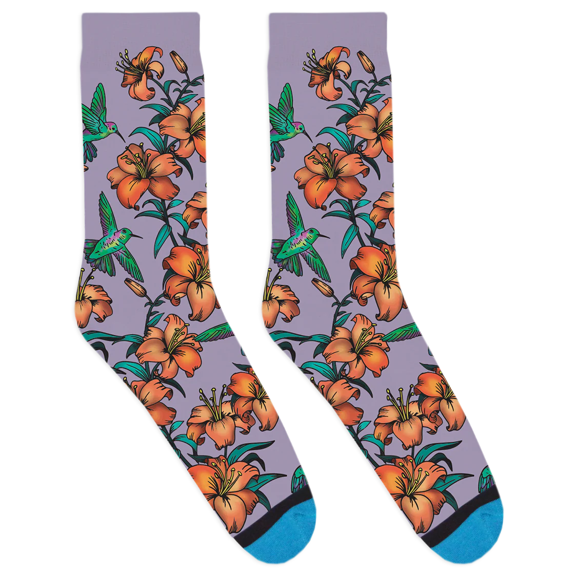 Bespoke Hummingbird Socks