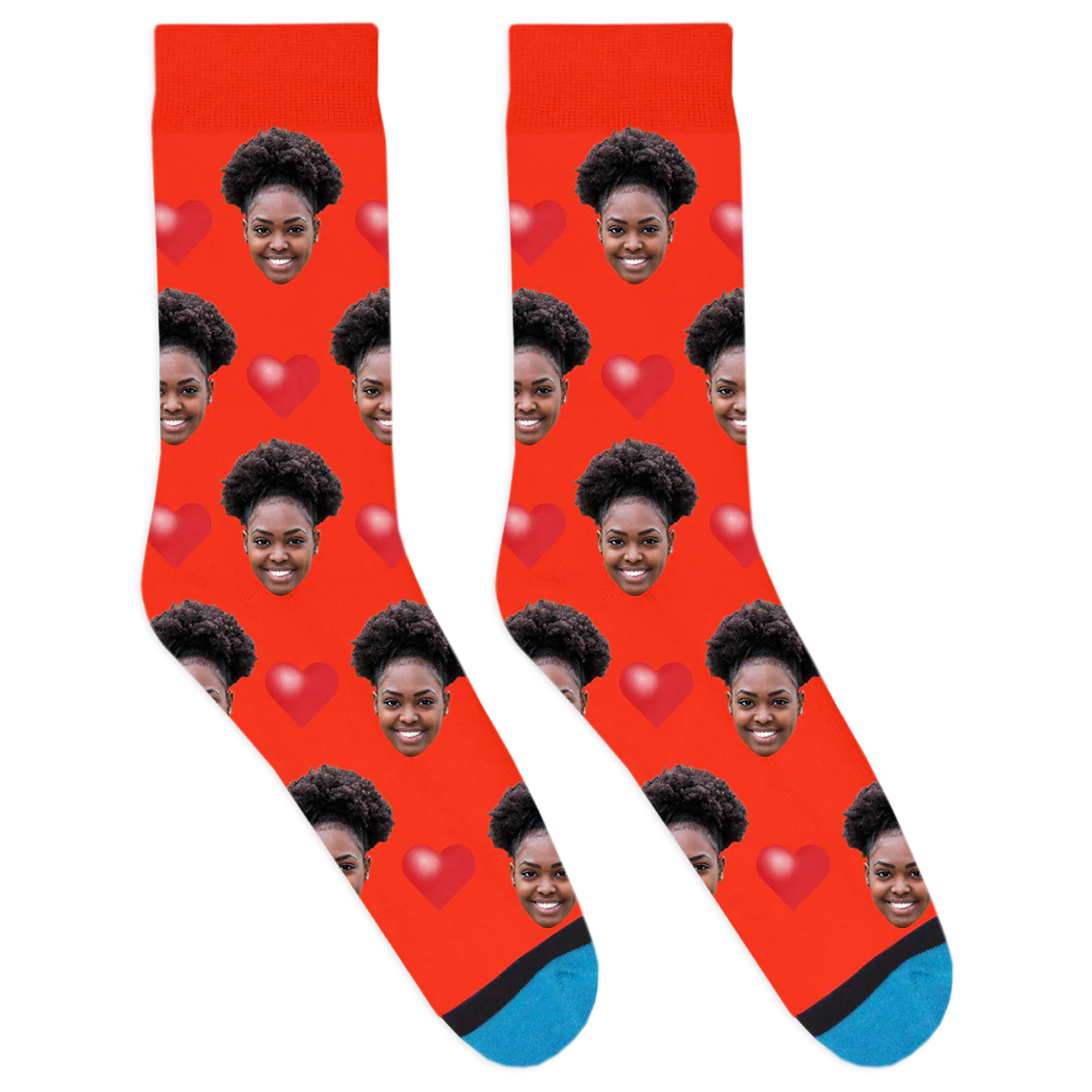 Custom Big Heart Socks - Image 4