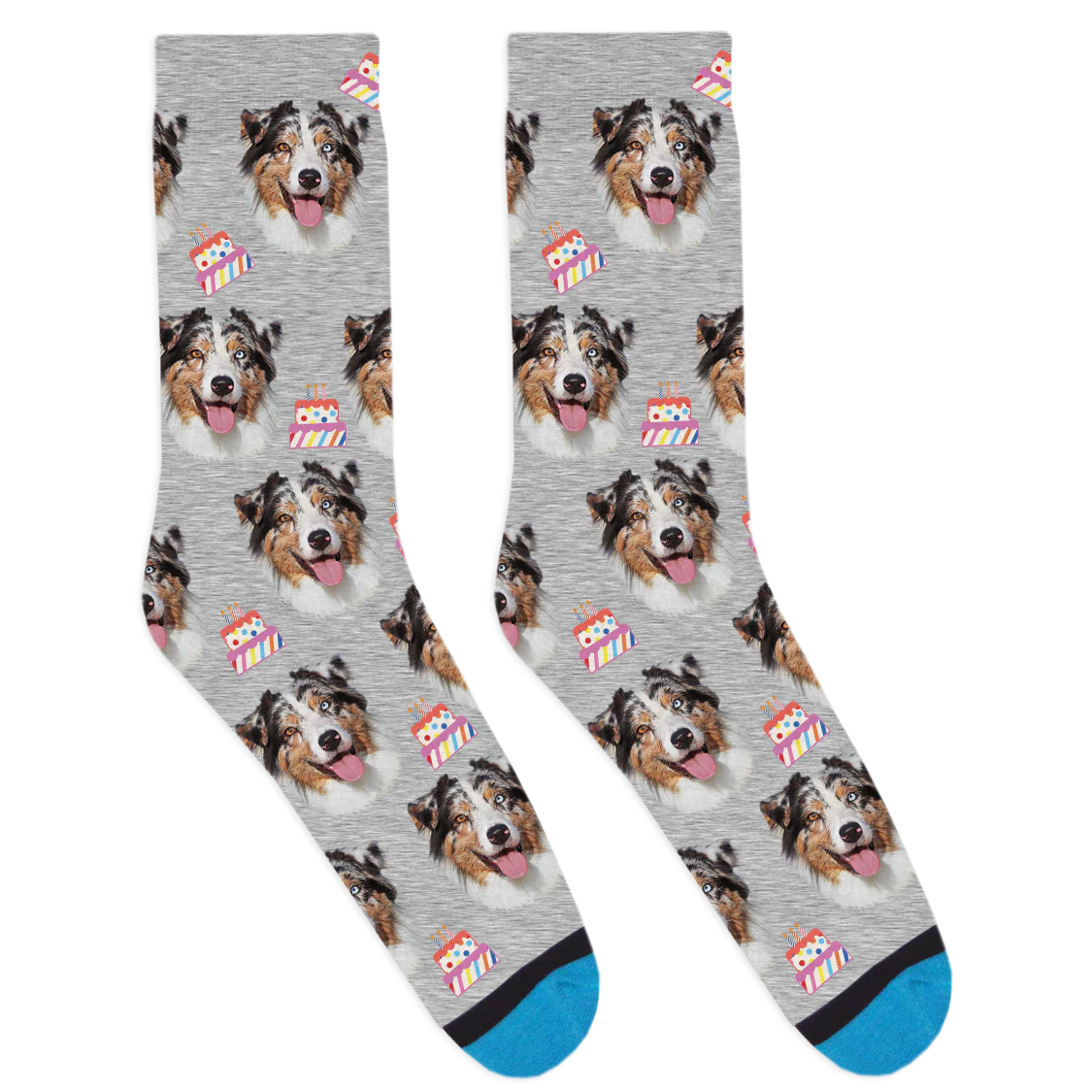 Custom Birthday Cake Socks - Image 4