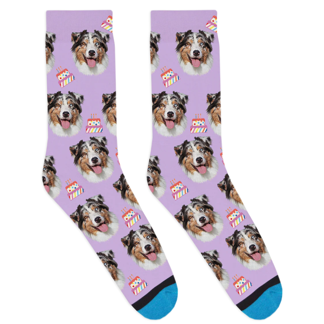Custom Birthday Cake Socks - Image 5