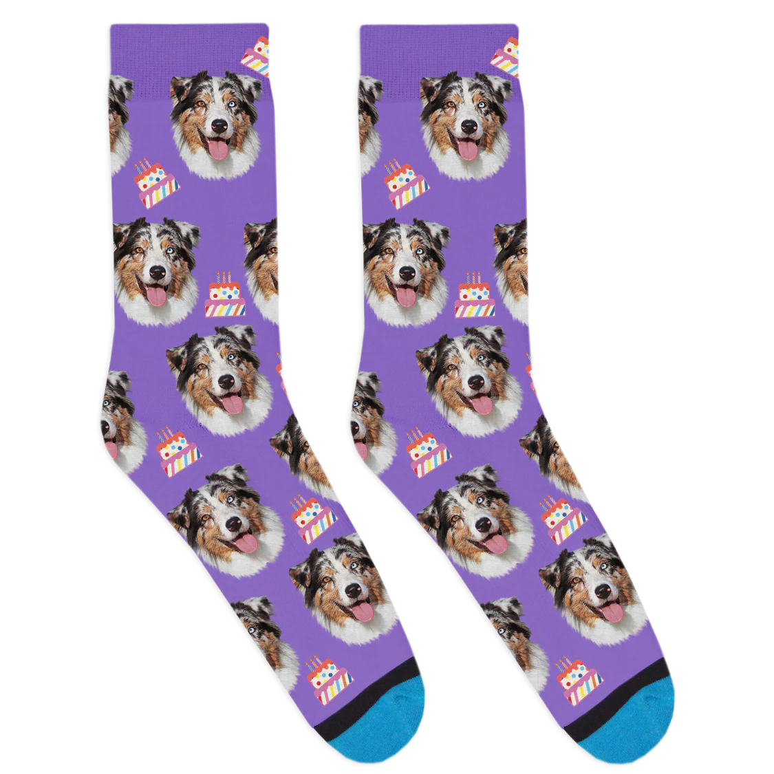 Custom Birthday Cake Socks - Image 6