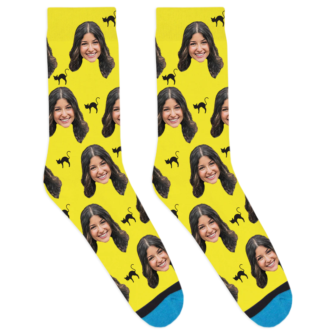 Custom Black Cat Socks - Image 10
