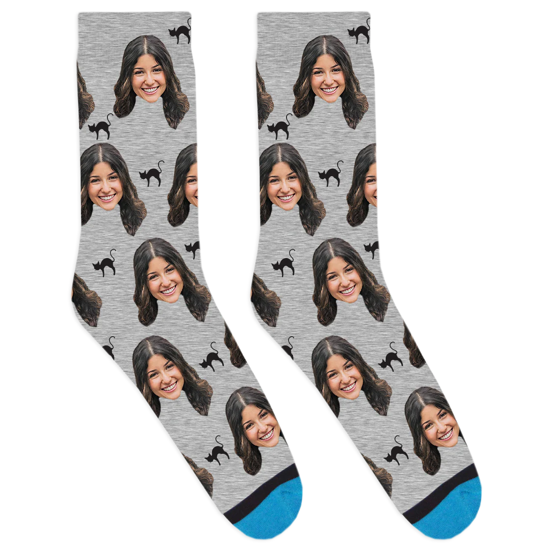 Custom Black Cat Socks - Image 5