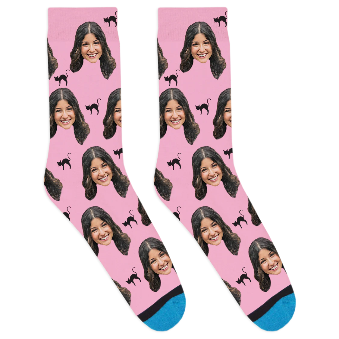 Custom Black Cat Socks - Image 7