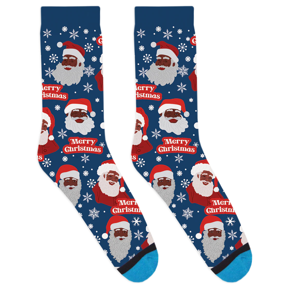 Black Santa Claus Socks