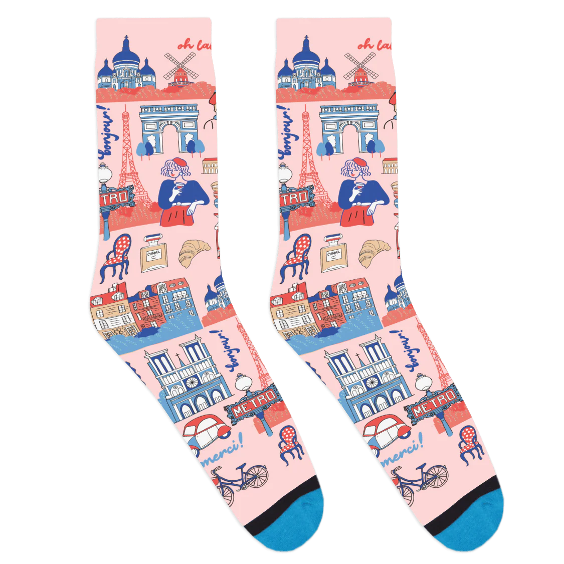 Bonjour Paris Socks
