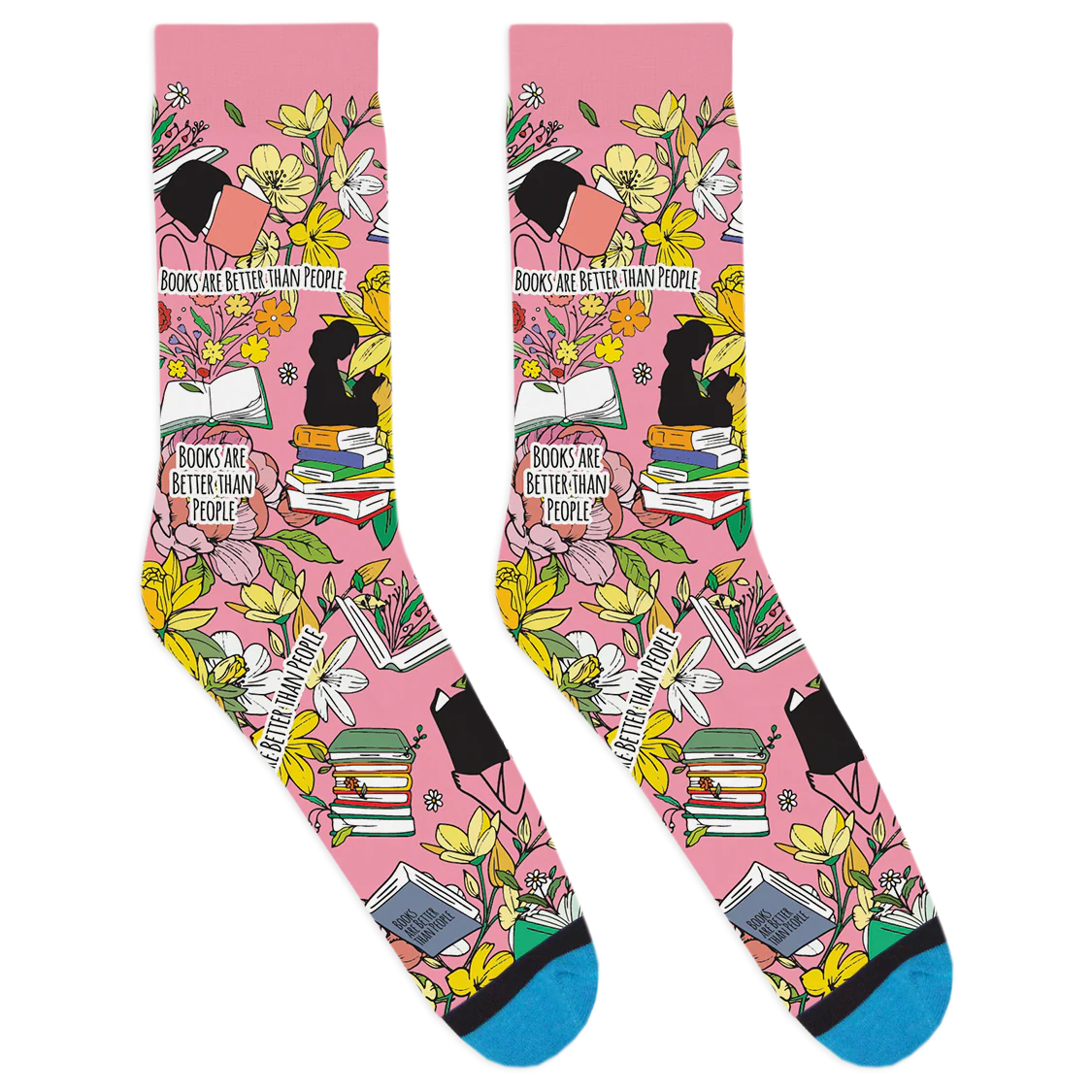 Books Are Better Than People Socks - Image 3