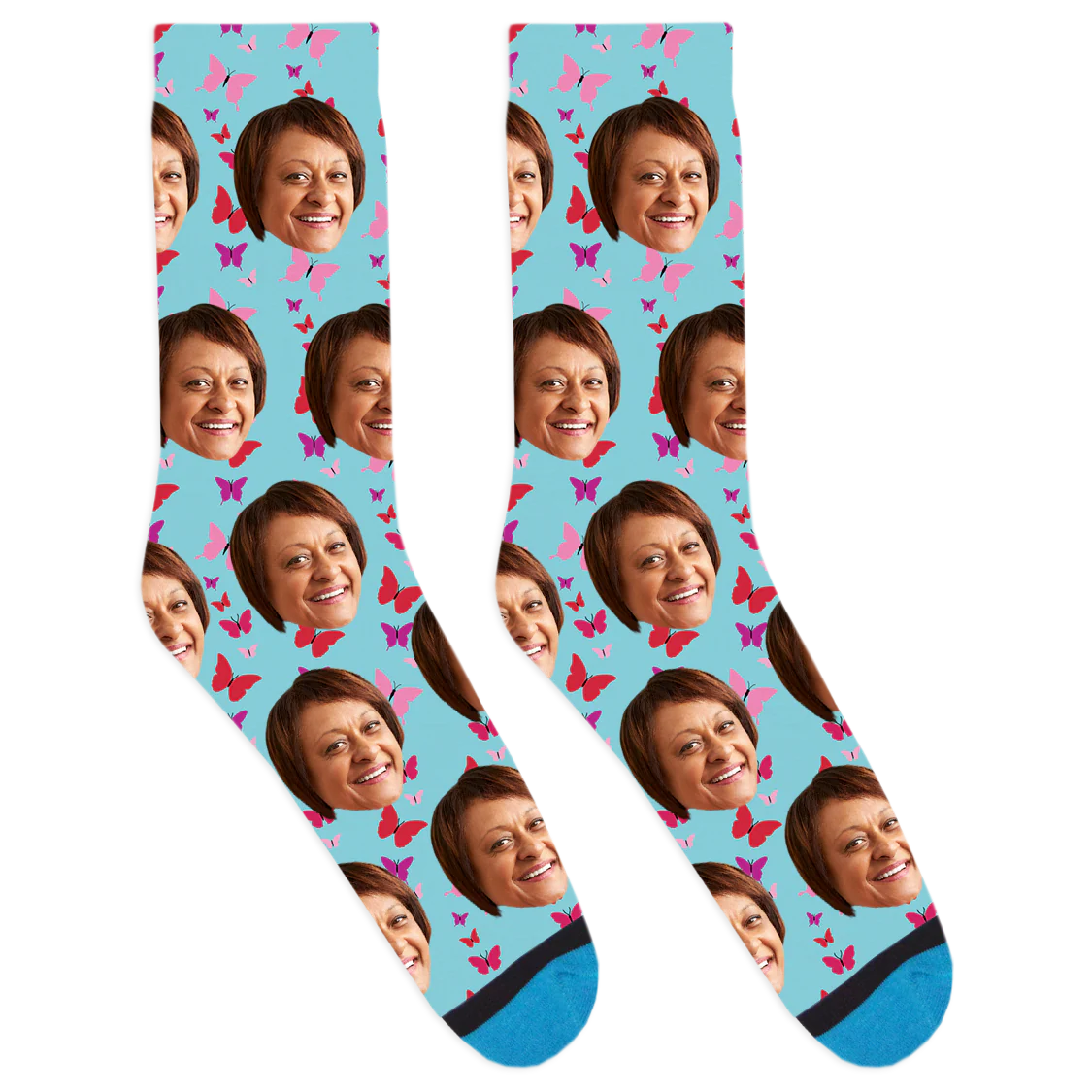 Custom Butterflies Socks - Image 3