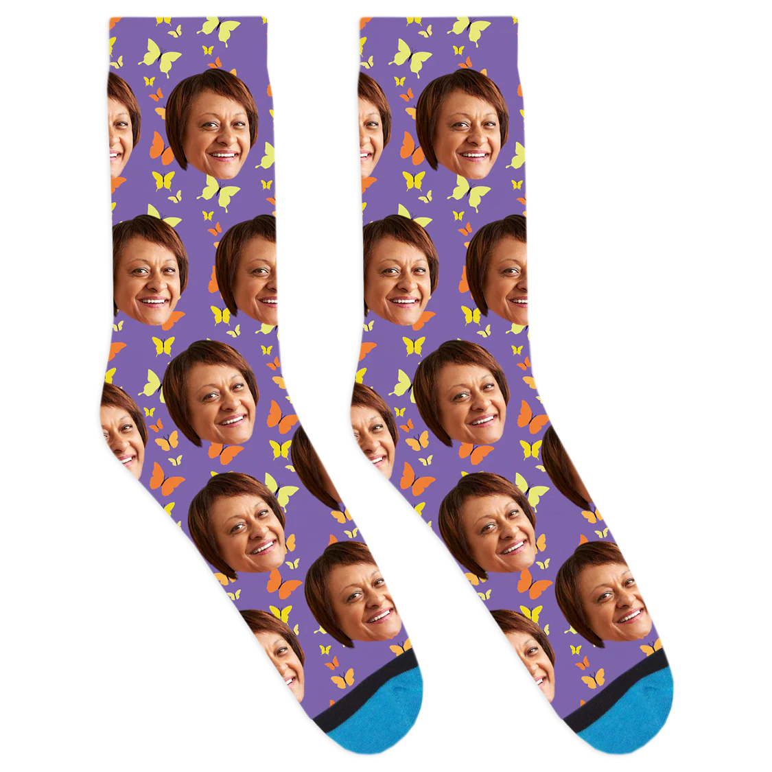 Custom Butterflies Socks - Image 9