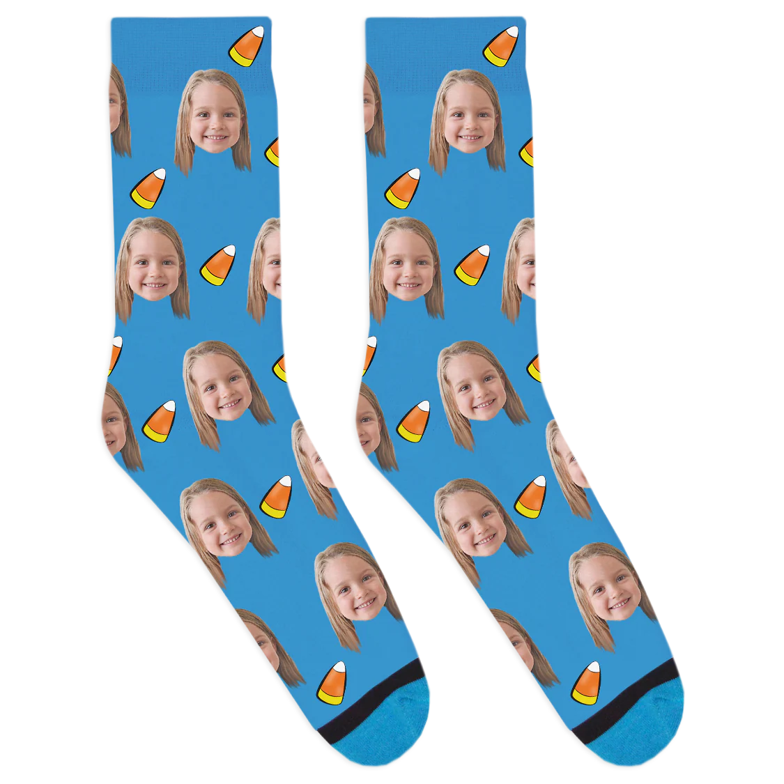 Custom Candy Corn Socks - Image 3