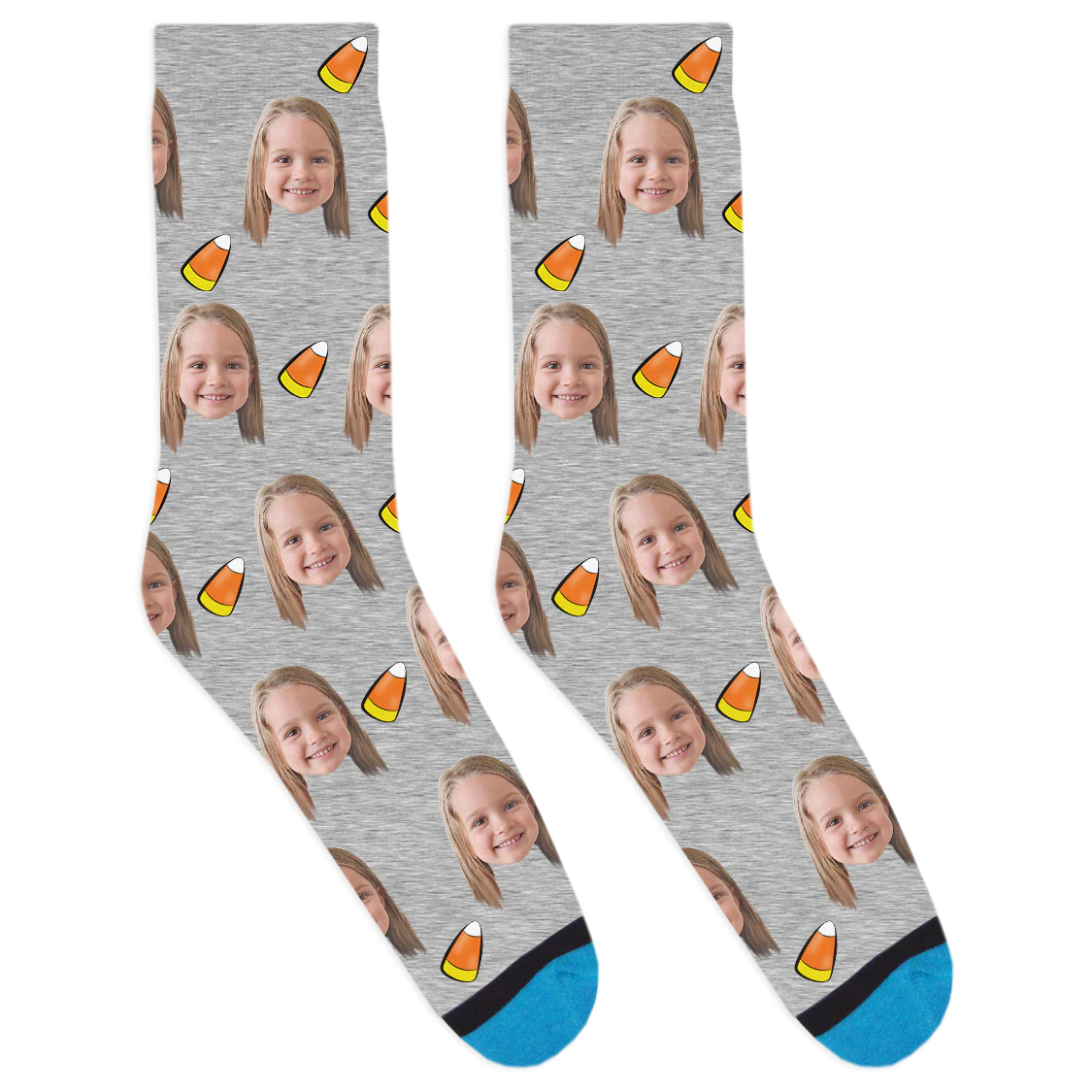 Custom Candy Corn Socks - Image 4