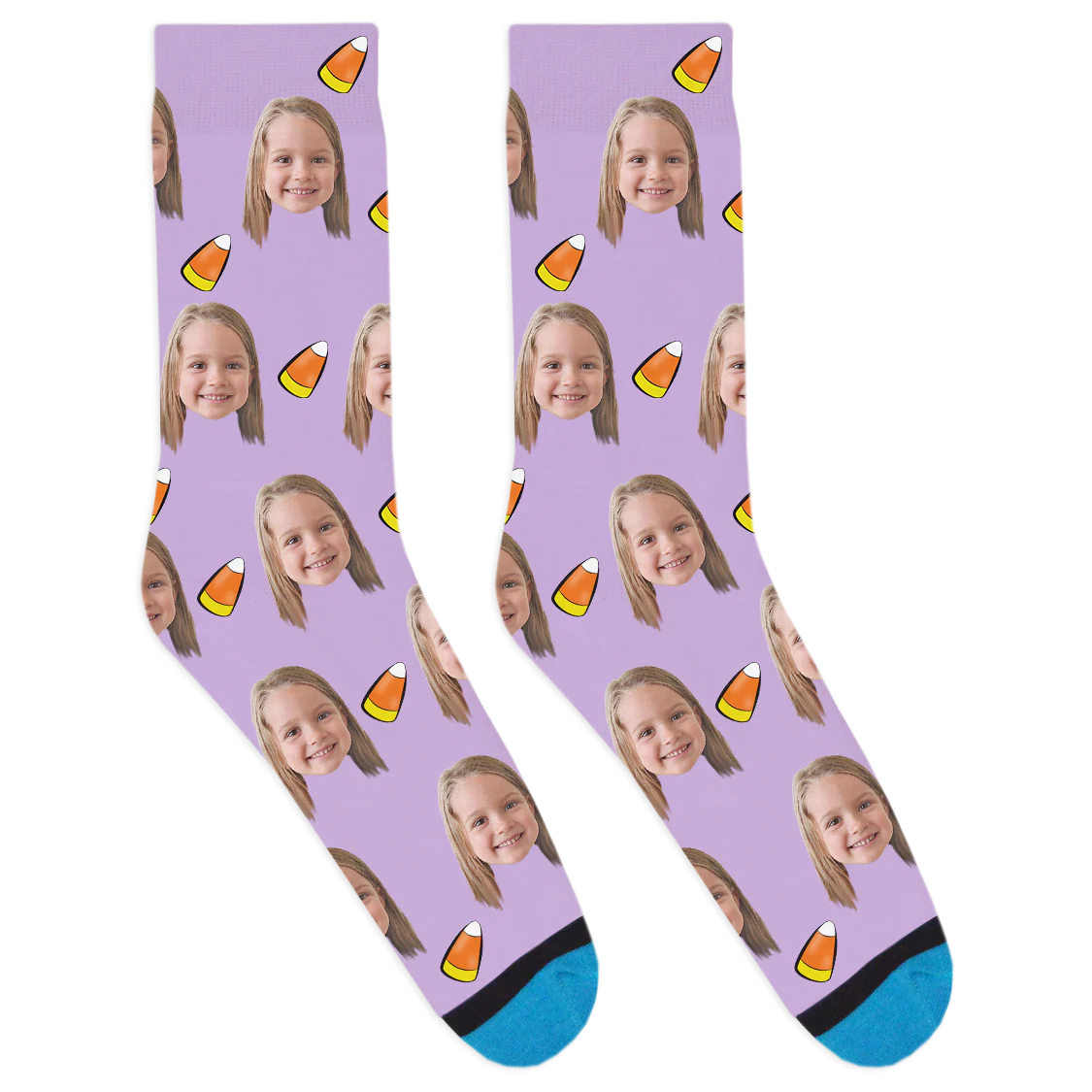 Custom Candy Corn Socks - Image 5