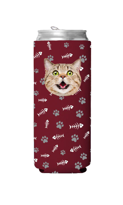 Custom Cat Pattern Can Cooler - Image 10