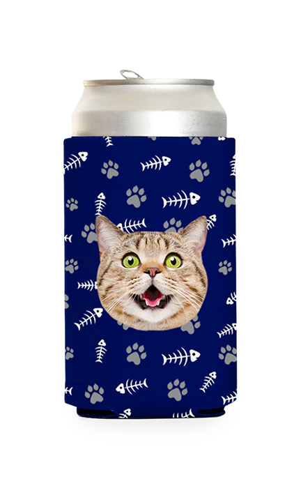 Custom Cat Pattern Can Cooler - Image 11