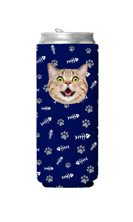 Custom Cat Pattern Can Cooler - Image 12