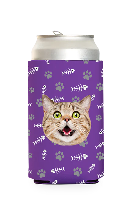 Custom Cat Pattern Can Cooler - Image 13