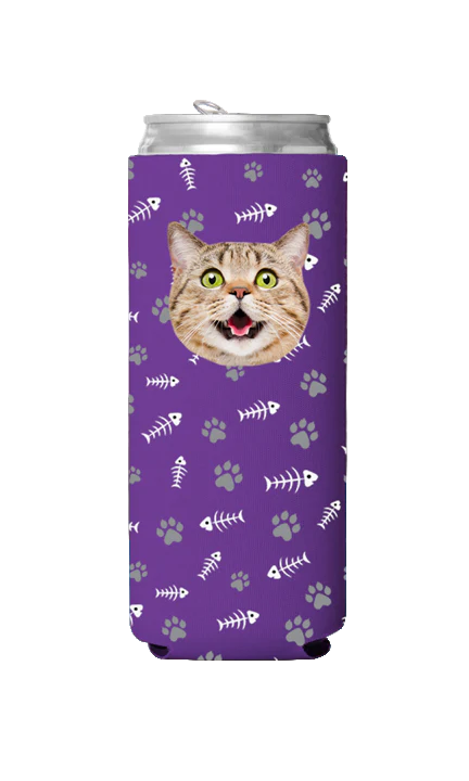 Custom Cat Pattern Can Cooler - Image 14