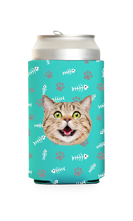 Custom Cat Pattern Can Cooler - Image 15