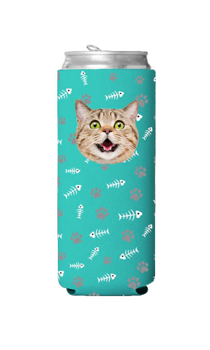 Custom Cat Pattern Can Cooler - Image 16