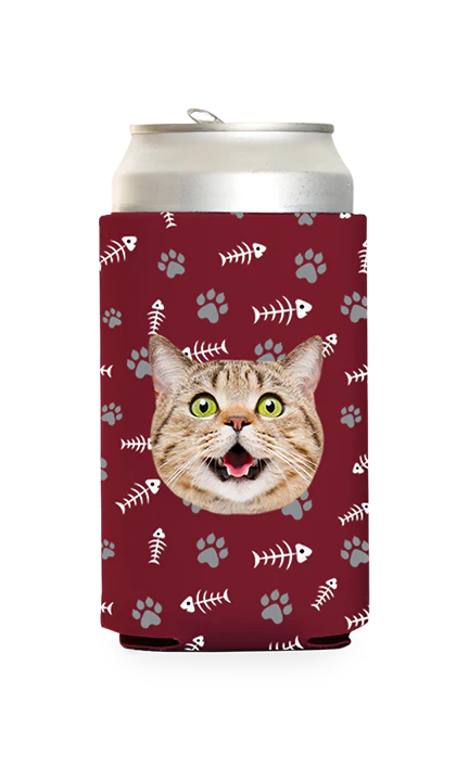 Custom Cat Pattern Can Cooler - Image 9