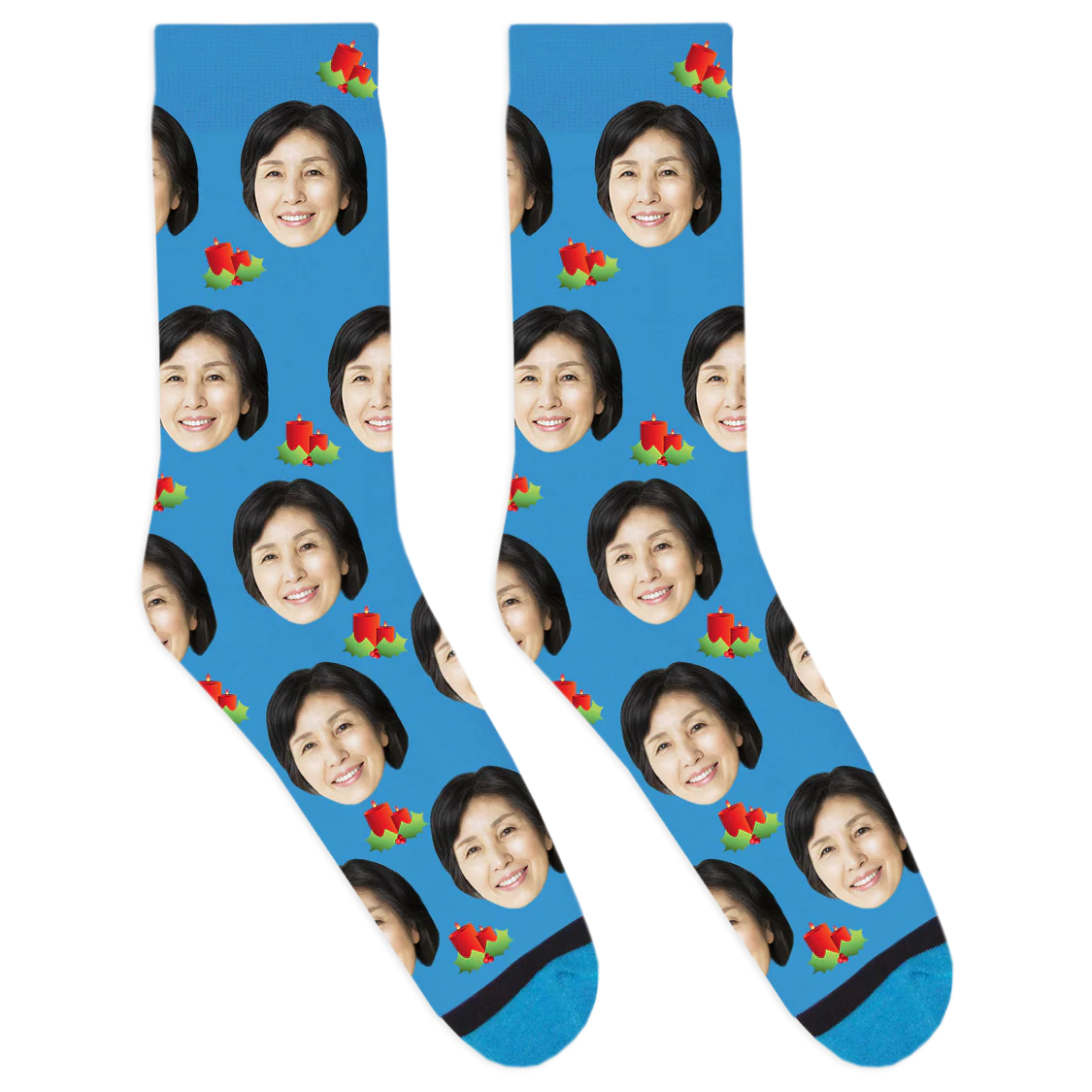 Custom Christmas Candle Socks - Image 3