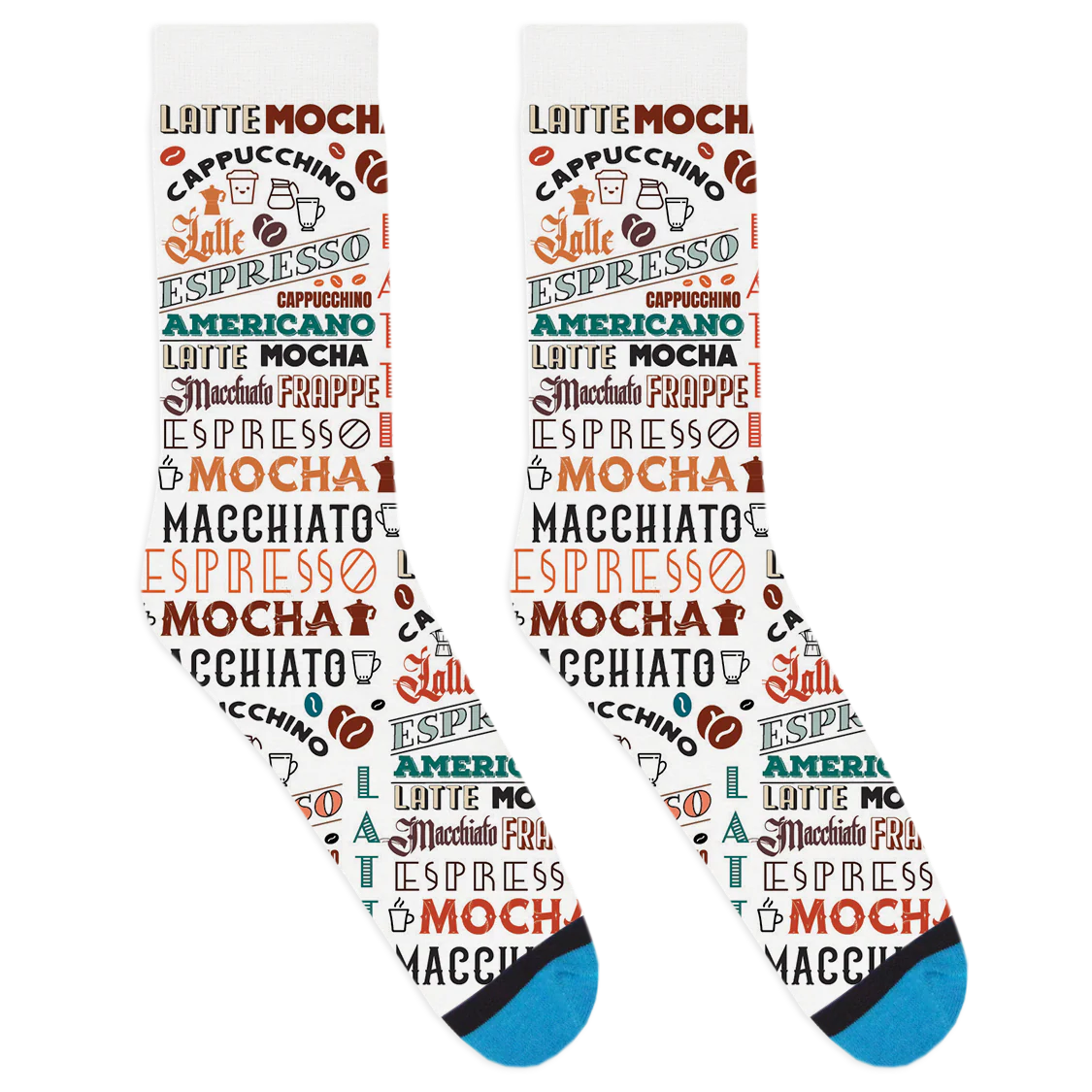 Coffee Text Socks - Image 2