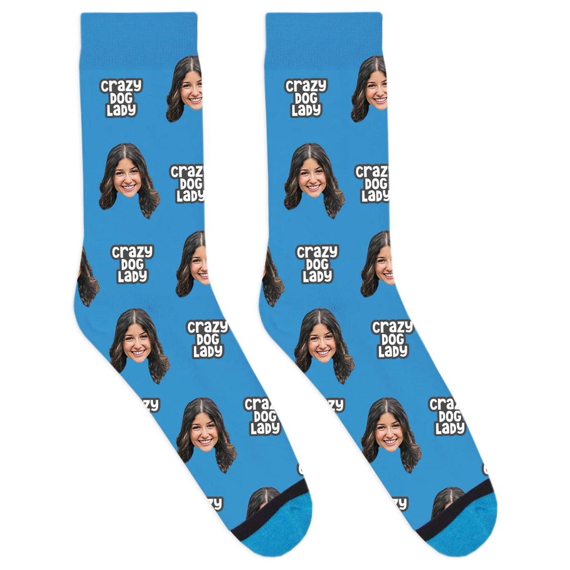 Custom Crazy Dog Lady Socks - Image 3