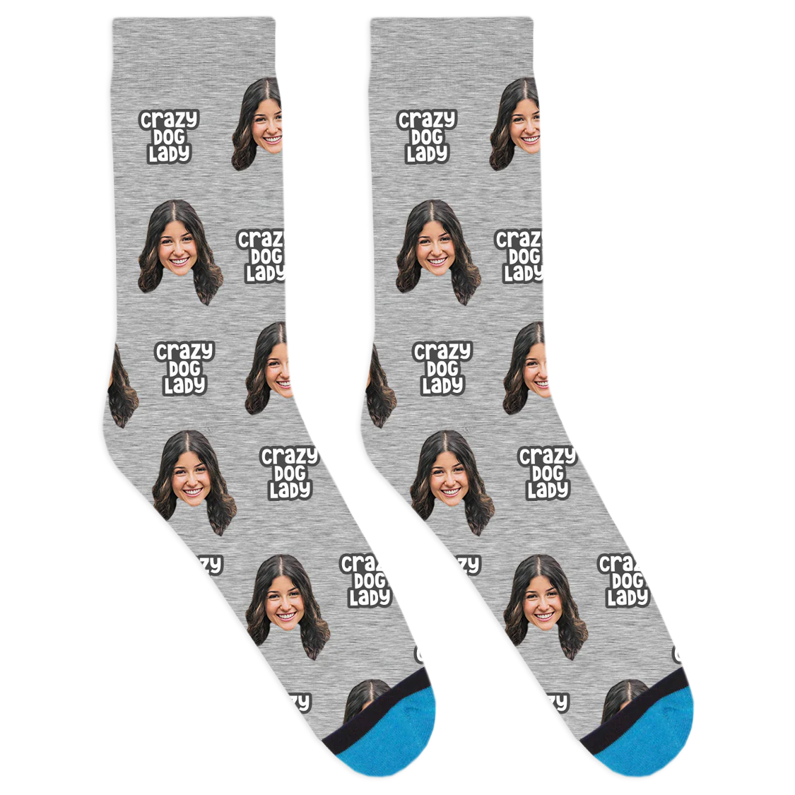 Custom Crazy Dog Lady Socks - Image 4