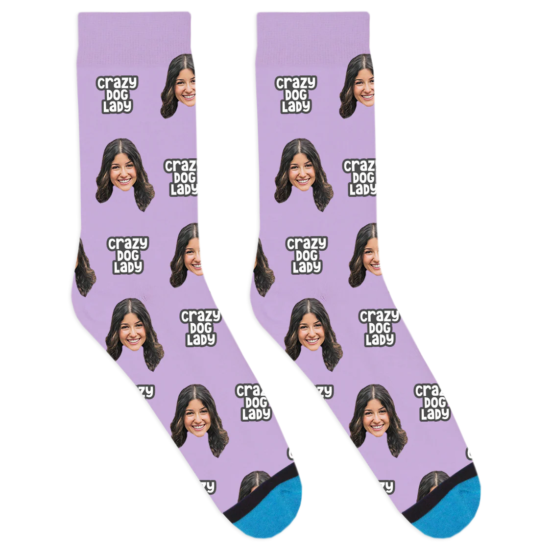 Custom Crazy Dog Lady Socks - Image 5