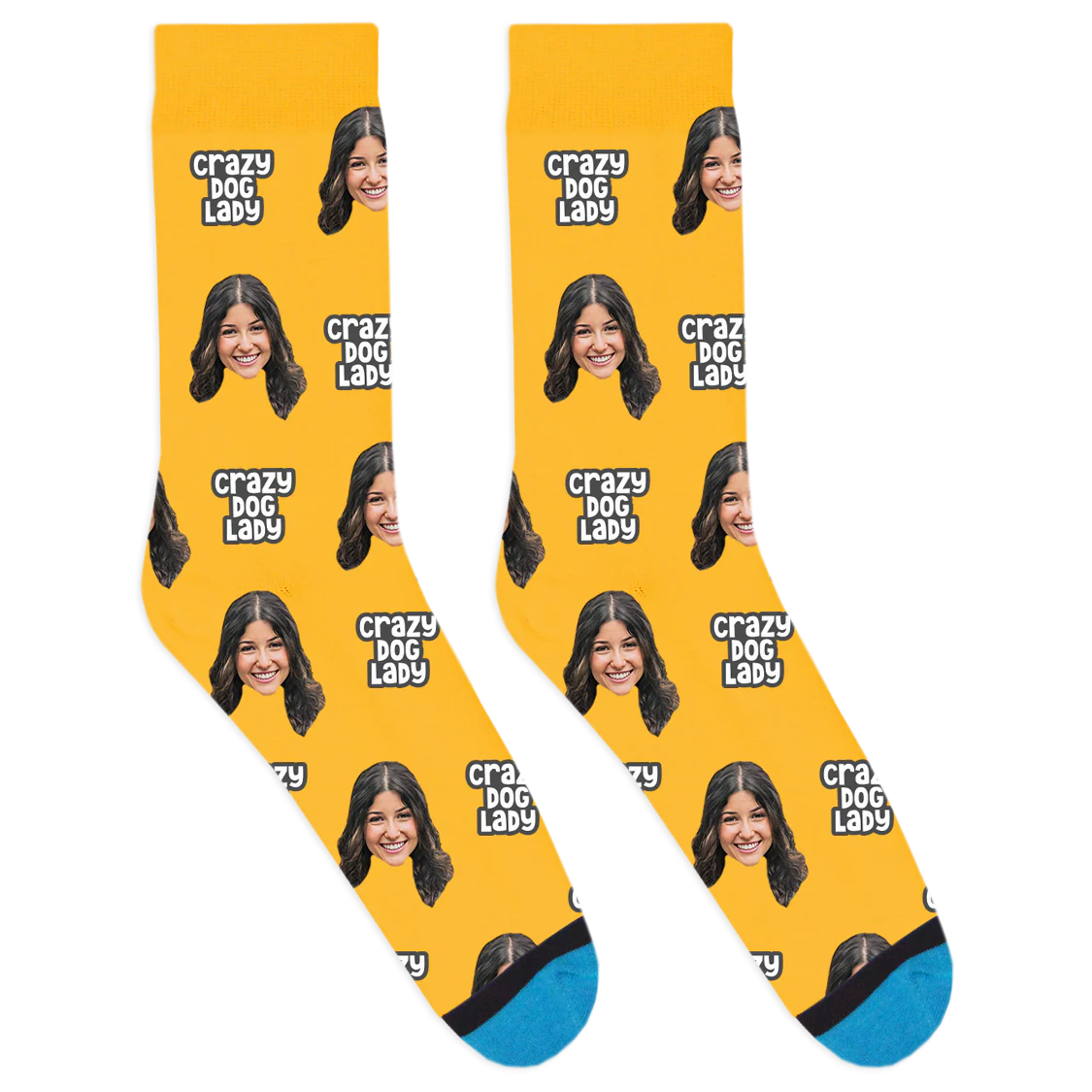 Custom Crazy Dog Lady Socks - Image 6