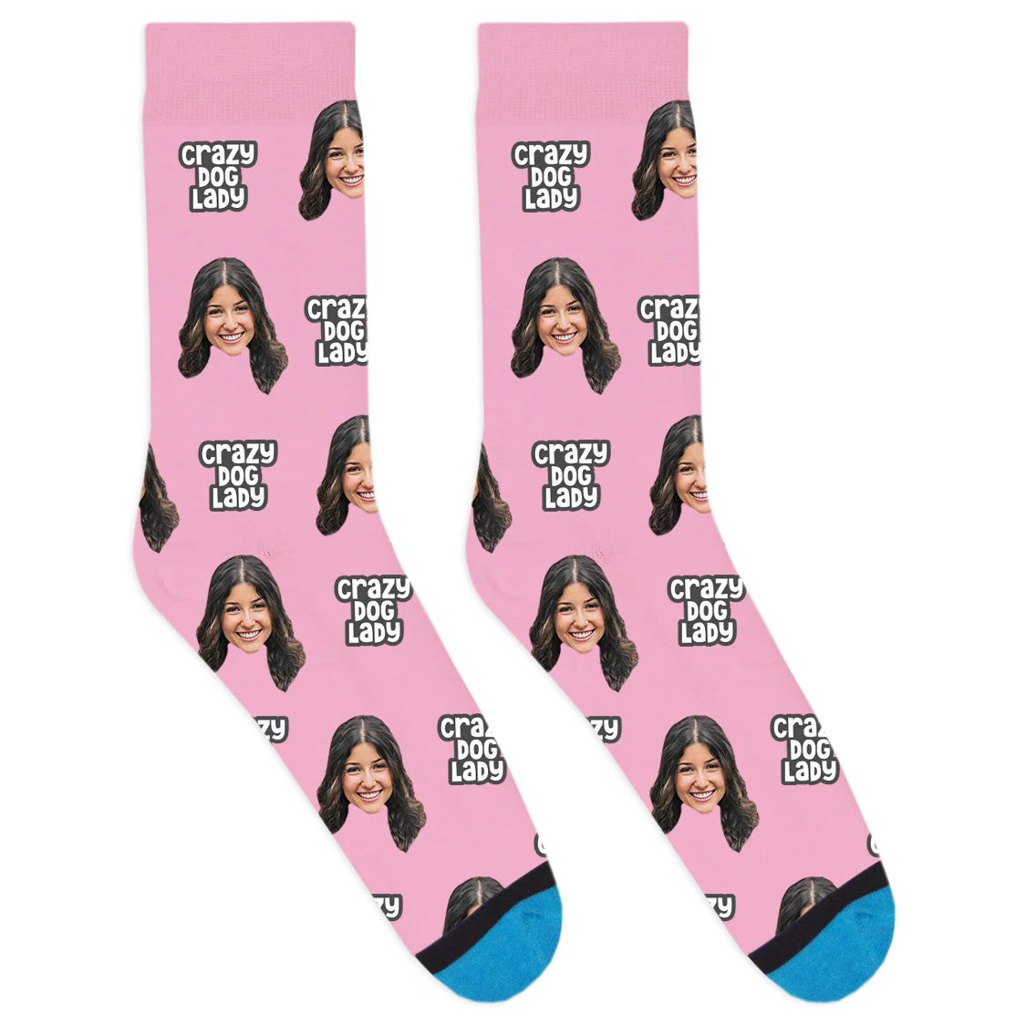 Custom Crazy Dog Lady Socks - Image 7