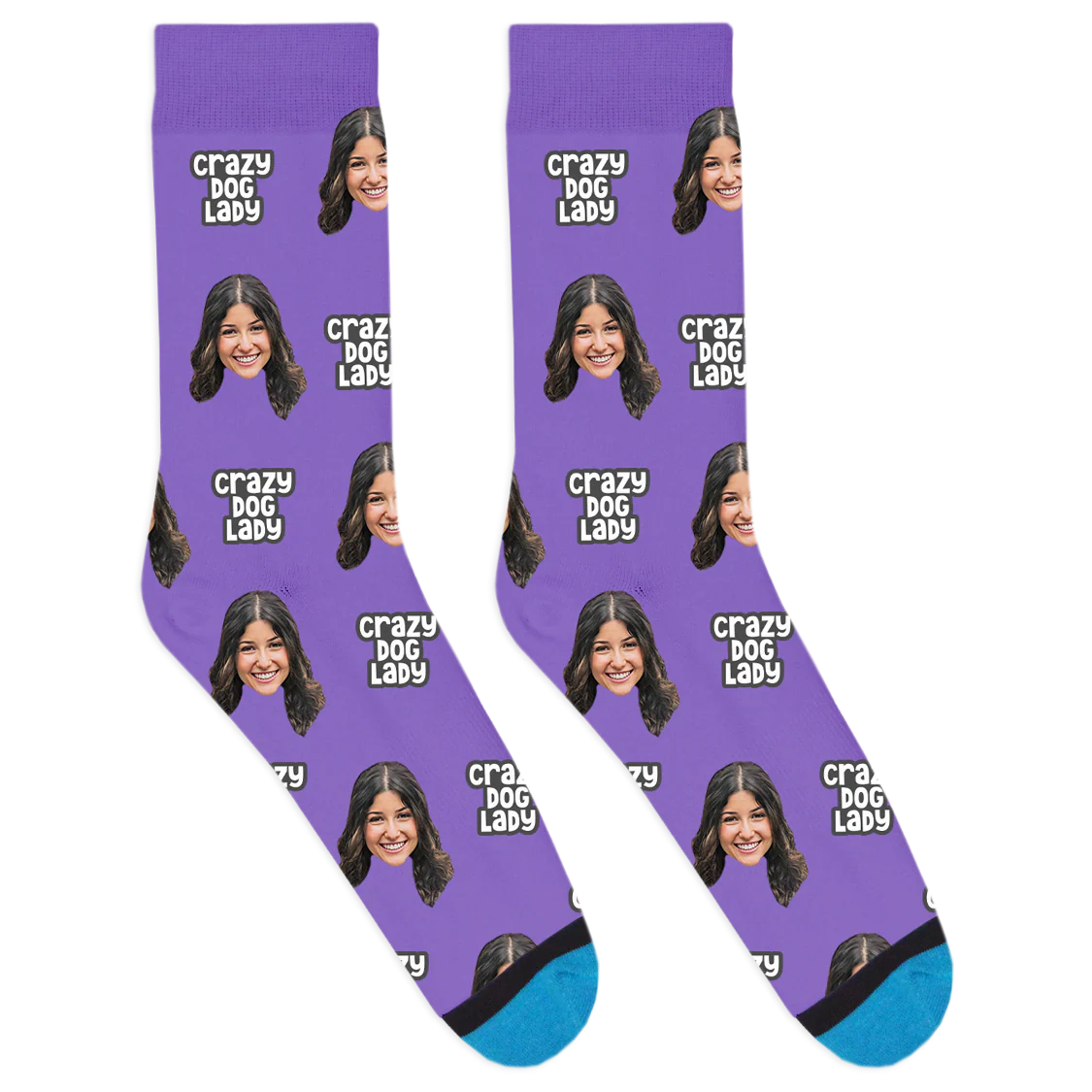 Custom Crazy Dog Lady Socks - Image 8