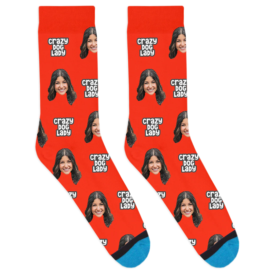 Custom Crazy Dog Lady Socks - Image 9